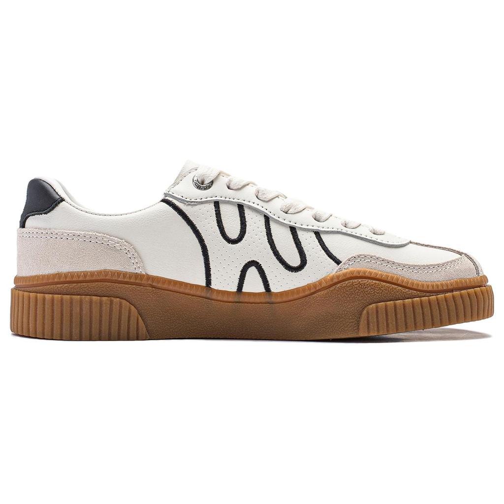 New LiNing Yunchuan V2 Anti Slip Wear Resistant Low Top Trendy Board Shoes Women's White Black AGCT394-5