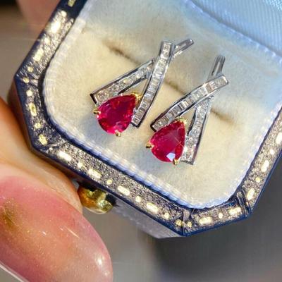Light Luxury Elegant Temperament Zircon Cross Exquisite Earrings for Ladies Vintage Personality Fashion Party Daily Zircon Gift