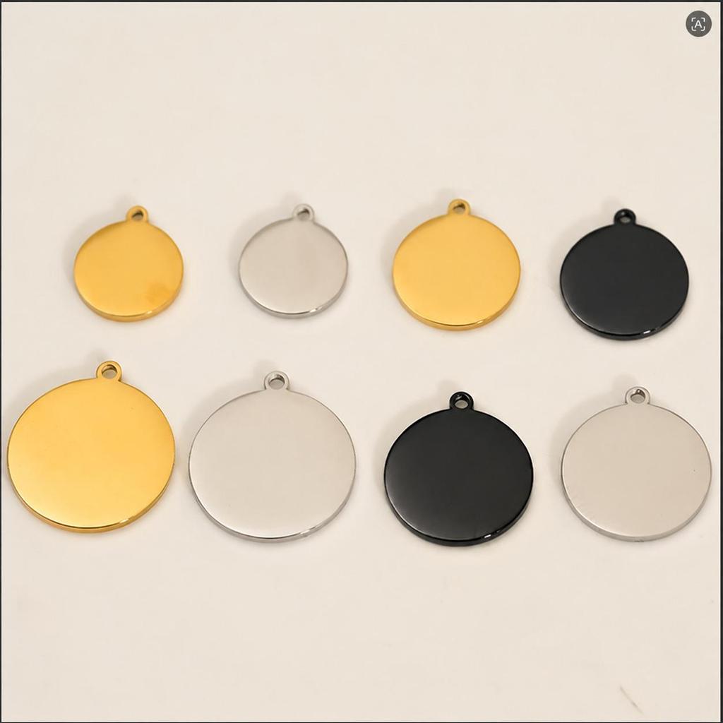 Stainless Steel Mirror Polished Logo Plate: Titanium Steel Engraving Pendant