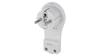 Winkelstecker Ultra Flach 16A 2P+Z 250V Mit Griff Weiß P0066