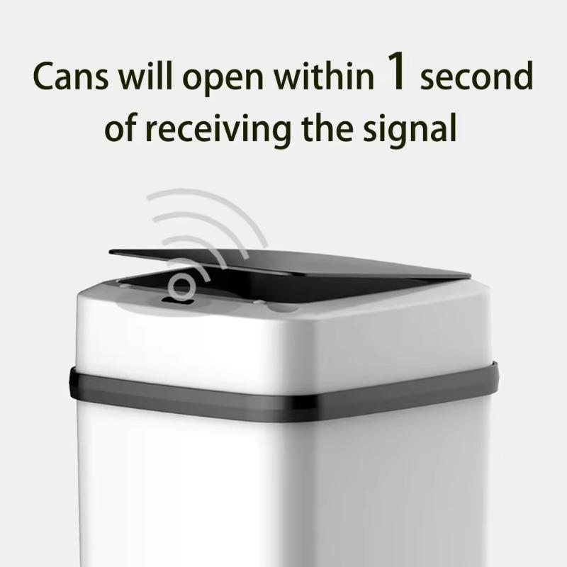 Smart Sensor Trash Can Automatic Non-contact Sensor Dustbins for Bathroom Toilet Kitchen Waterproof Bin with Lid Waste Bins