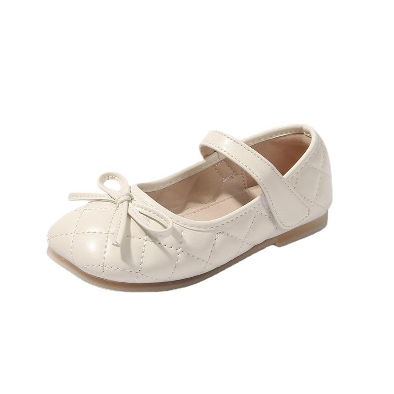 Girls' British-Style Leather Shoes - Spring/Autumn Soft Sole Flats for Little Princess.