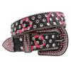 Punk Belt European and American Style Printed Rhinestone Punk Hot Girl Style Fashion Belt Men's and Women's Belt
