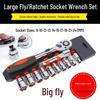 Dafei 12-Piece Labor-Saving Ratchet Wrench Set for Fast Manual Car & Motorcycle Repairs