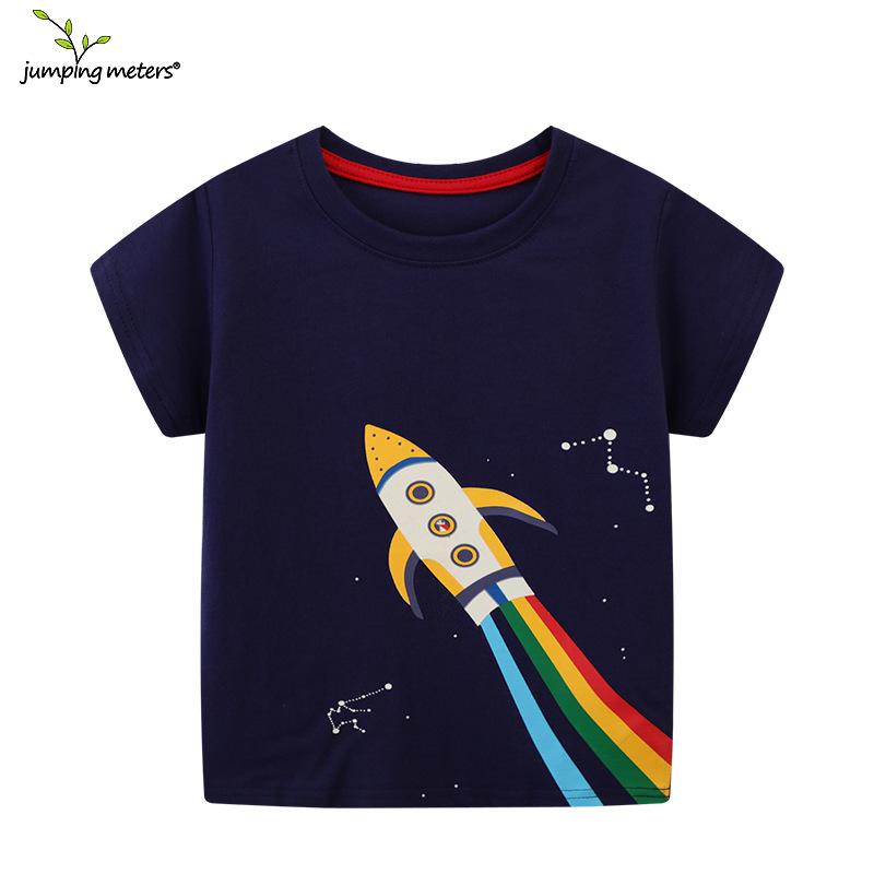 Jumping Meters Boys' Short-Sleeve T-shirt - British Style, Spring New Arrival