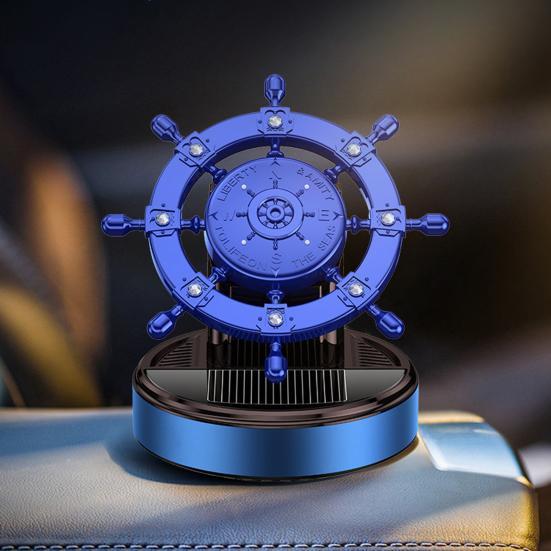 Solenergi bilaromaterapi 360 graders rotasjon Luftfrisker Biltilbehør Interiør Kreativ rorform Auto luftrenser