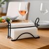 Minimalist Vertical Napkin Holder Removable Metal Storage Rack Tissue Holder  Bathroom Storage