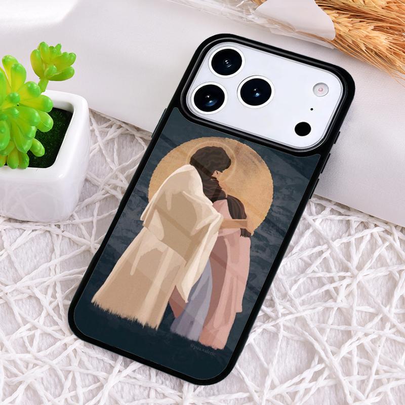 Jesus Couple Amen Cruz Amor Phone Case for iPhone 17 Air 16 15 11 12 14 13 Pro Max Shockproof Cover