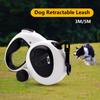 Pet Automatic Retractable Eco-friendly Fashion Print Reflective Dog Leash LED Lamp Explosion-Proof Multifunctional Poop Bags