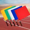 Professional Referee Flags - Waterproof Linesman Flags W/ Anti-Slip Grip for Football Rugby & Sports Matches (500D Polyester)