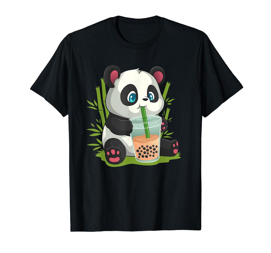 Cute Anime Panda Otaku Made In Japan Bubble Boba Tea Gift T-Shirt