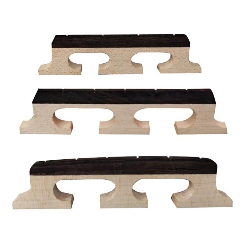 4/5/6 Strings Banjo Bridge Replacement 3 Footed Wood Standard Banjo Bridge Enhances Tone Clarity And Resonance