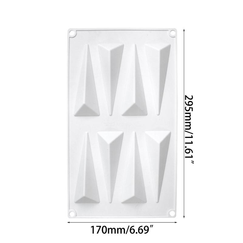 Silicone Fondant Mould Triangular-Rhombus Shape Sugar Mould Cookie Baking Mold for Chocolate DIY Baking Cake Decoration