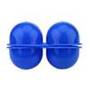 Plastic 2pcs Eggs Carrier Storage Box container For Outdoor Picnic Camping Use(Blue)