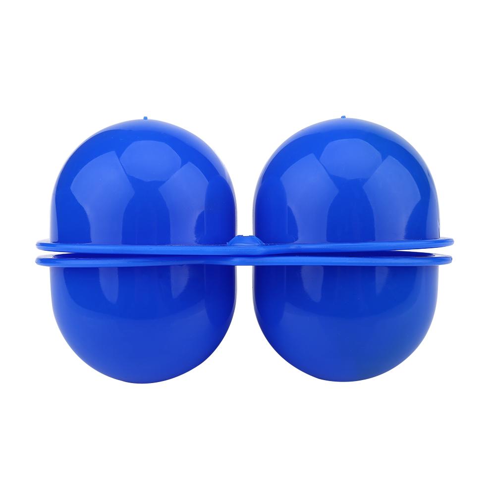 Plastic 2pcs Eggs Carrier Storage Box container For Outdoor Picnic Camping Use(Blue)