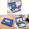 Wooden Magnetic Tangram Puzzle Set For Kids Educational Toy For Preschool And Elementary