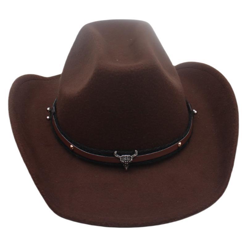 British Celebrity Style High-End Top Hat Tibetan Bull Head Accessories Travel Mountaineering Sun Protection Hat