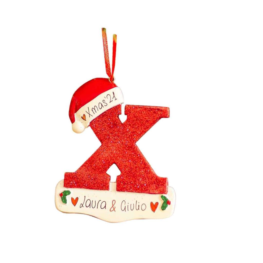 Acrylic A-Z Christmas Letter Pendant Christmas Decorations for Home Cristmas Tree Ornaments Navidad Gifts New Year