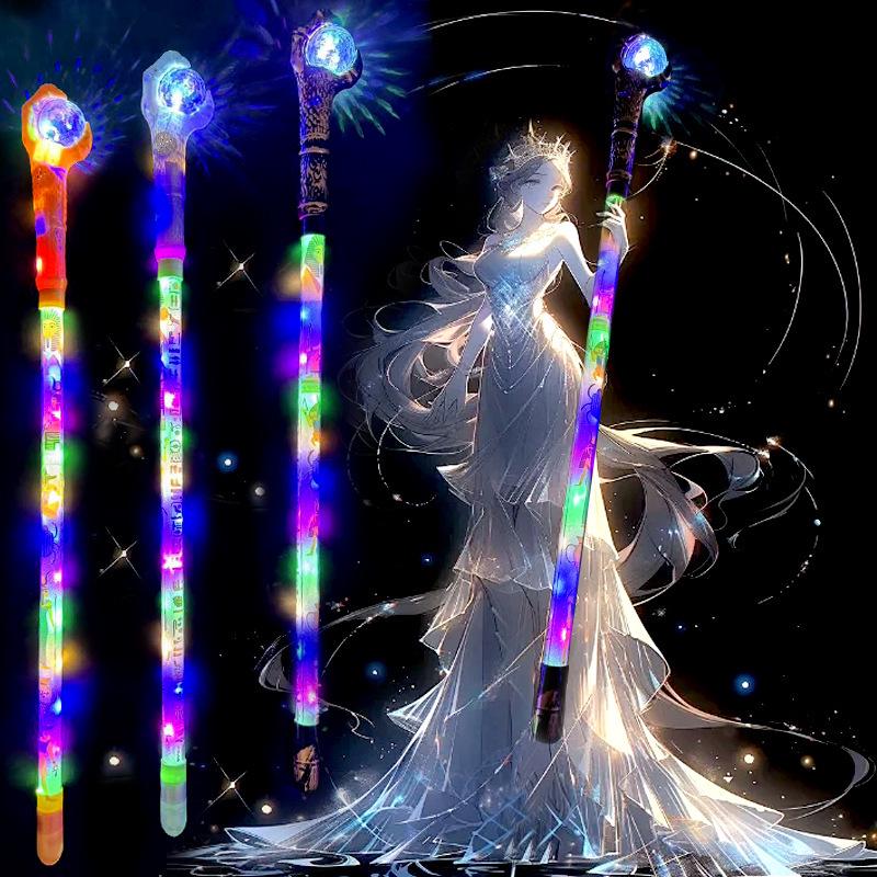 Glow-in-the-Dark Halloween Demon King Scepter Cane Wand