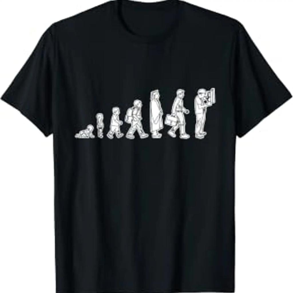 Electronics Technician From Child To Electrician T Shirt Black S Vintage Washed Casual Stretched Fashion Stylish Streetwear