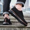 Fashion Retro Style Men's Casual Shoes Lightweight Knitted Walking Shoes Breathable Mesh Outdoor Traveling Flat Shoes