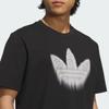 Adidas Originals Skeleton T-Shirt Classic Fashion Simple Versatile Solid Color Brand Logo Short Sleeve T-Shirt Men Tops Black JZ7044