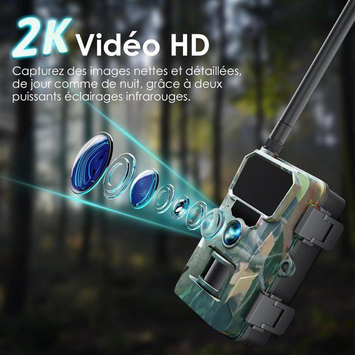Caméra de Chasse - WOLFANG - WT07 - 48MP - 2K HD - Détection Mouvement IP66
