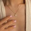 Birthstone Zodiac Necklace With Titanium Steel Pendant For Women And Men