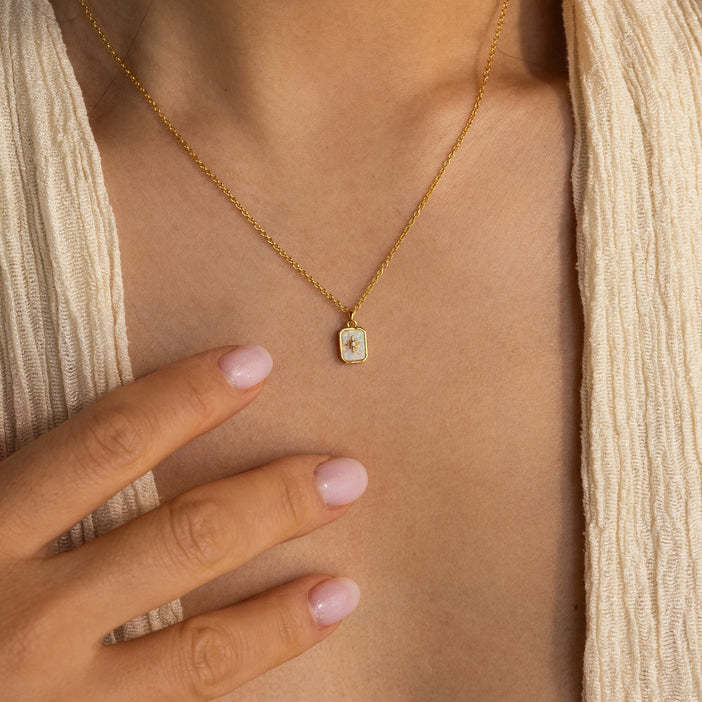 Birthstone Zodiac Necklace With Titanium Steel Pendant For Women And Men