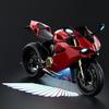 1 Pair LED Motorcycle Projector Lights Universal Angel Wing Logo Shadow Light Waterproof Motorbike Floodlight for Moto Lovers Gift