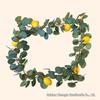 Spring Faux Lemon & Eucalyptus Leaf Rattan Indoor Decoration