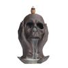 1pc Purple Clay Backflow Incense Burner Skull Head Incense Holder Creative Halloween Decorations Home Decor (Without Incense)