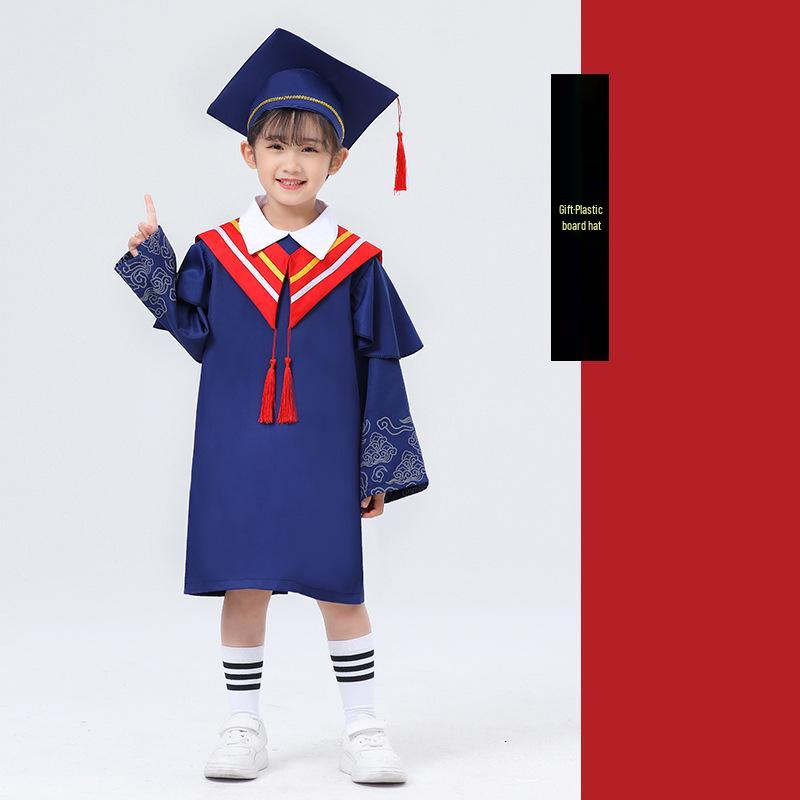 

Детский выпускной костюм с шапочкой и мантией для фотографий в детском саду и начальной школе 120 CM