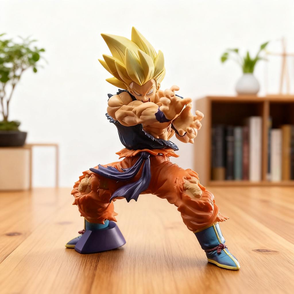@Dragon Ball Z Son Goku Anime Figure Battle Damage Shockwave Manga Statue Pvc Action Figurine Collectible Model Doll Toys Gift