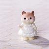 Miniature Rabbit Figurines Mini Easters Bunnies Fairys Garden Miniature Ornament for Dollhouses Cake Toppers Decors