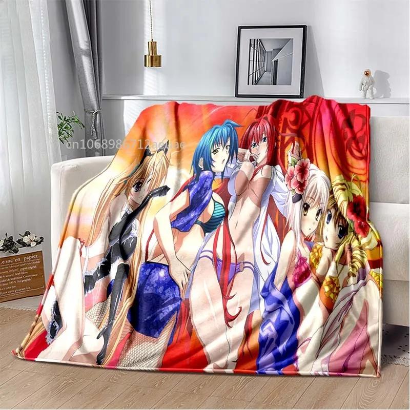 Cartoon Sexy Girl High School DxD Anime 3D Blanket Cover Flannel Blankets for Beds Sofas Warm Bed Sheet Soft Blanket