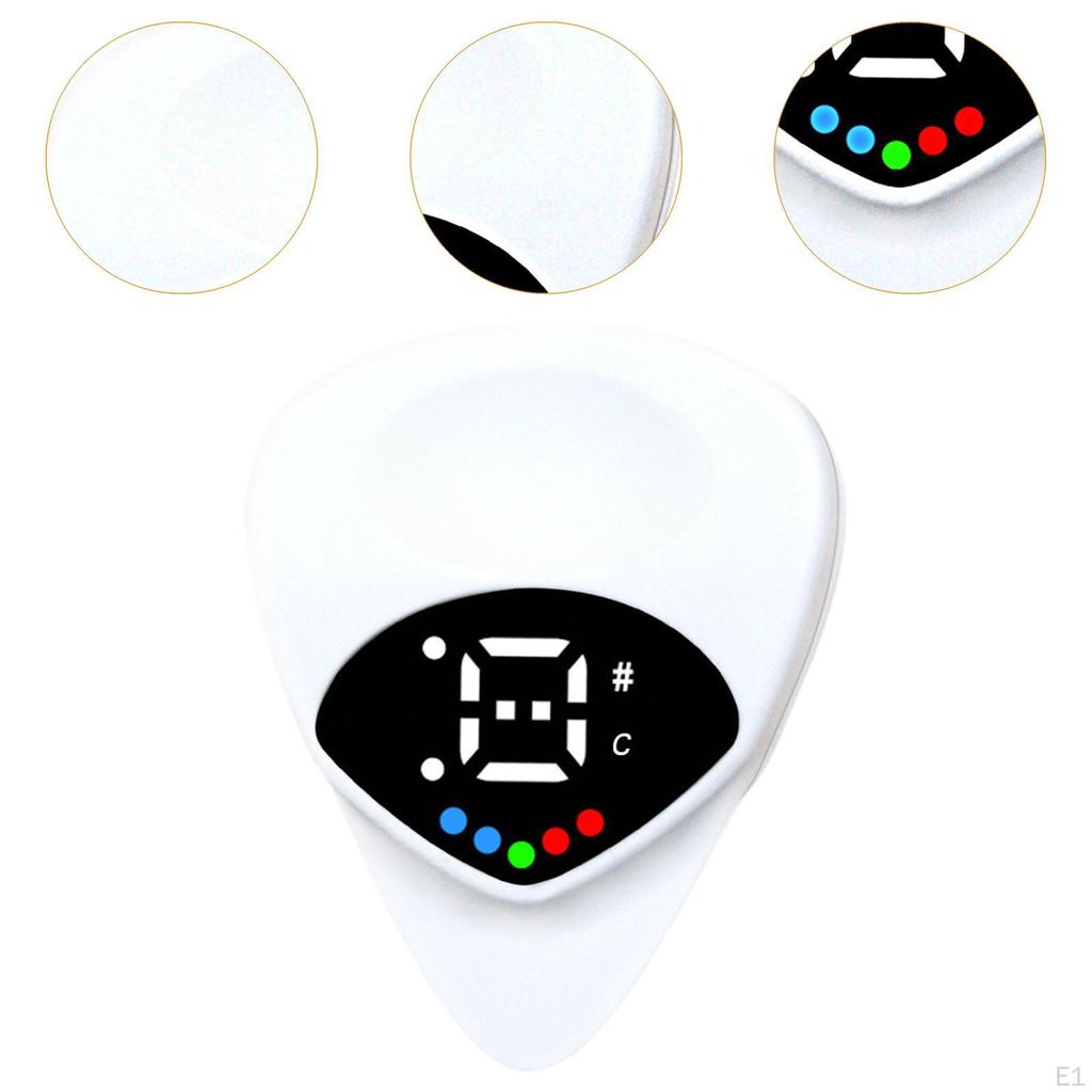Guitar Tuner Digital Electronic High Accuracy with LCD Display Pick for and Other