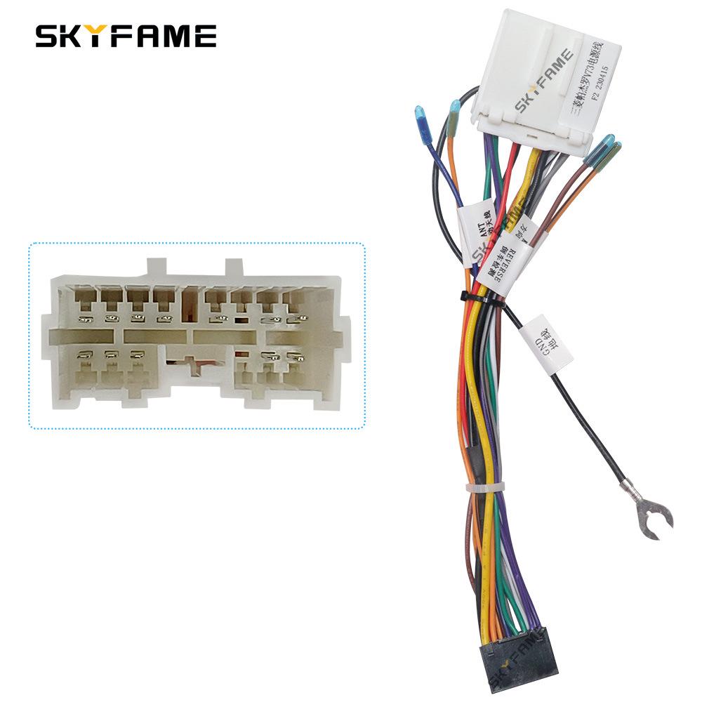 Mitsubishi Pajero V73 Audio Navigation Wiring Harness Kit Wiring Harness Package чёрный