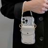 Luxury Stylish Crossbody Shoulder Card Holder Wallet Case for 11-16 Pro Max Shockproof TPU Mobile Phone Case