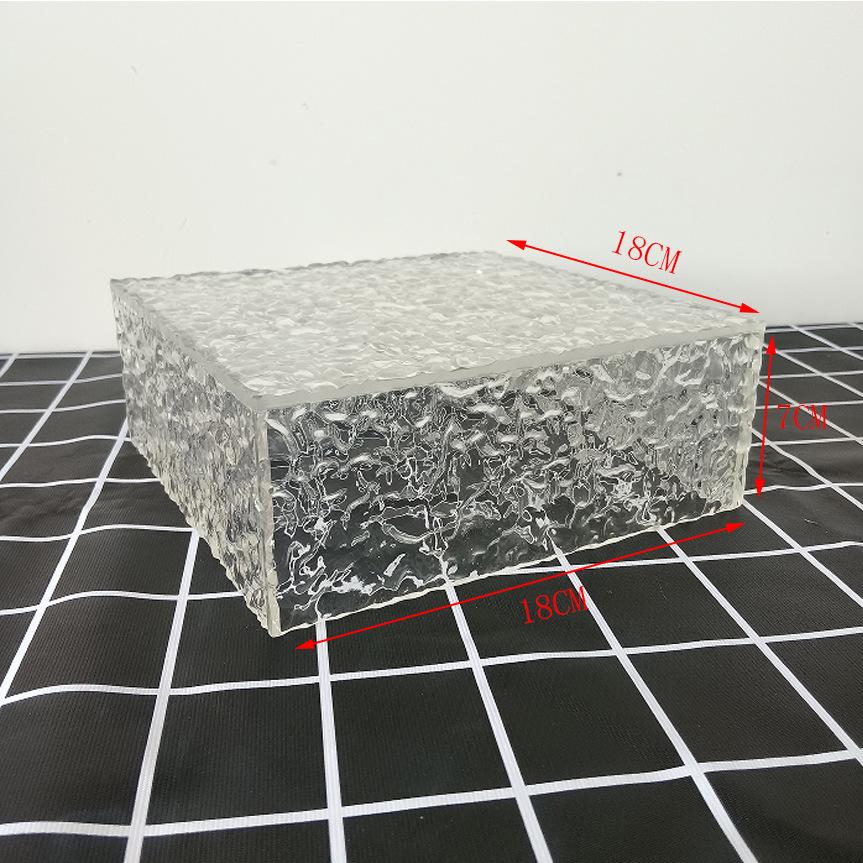 Vielseitiger Acryl- und Glas-Desserttisch-Präsentationsständer für den Innen- und Außenbereich