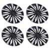 4 Stück 14 Zoll Radkappen Modischer Look Schützend Kratzfest Radkappenabdeckung für Fiesta