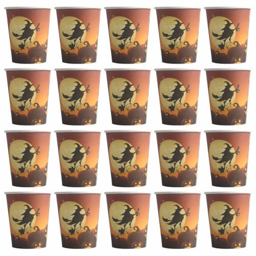 

Lurrose Halloween Paper Cups, Cardboard Cups, Paper Cup Holders, Insulated, Heat-Resistant, Party, Set of 20 (Photo 3)