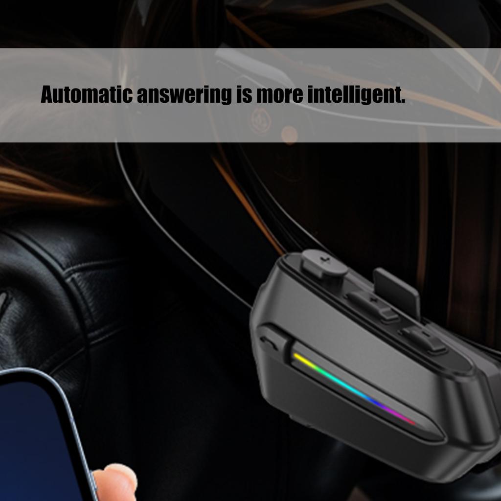 Motorcycle Headset, C5S Motorcycle Intercom Headphone Noise Cancellation Clear Sound IPX6 Waterproof