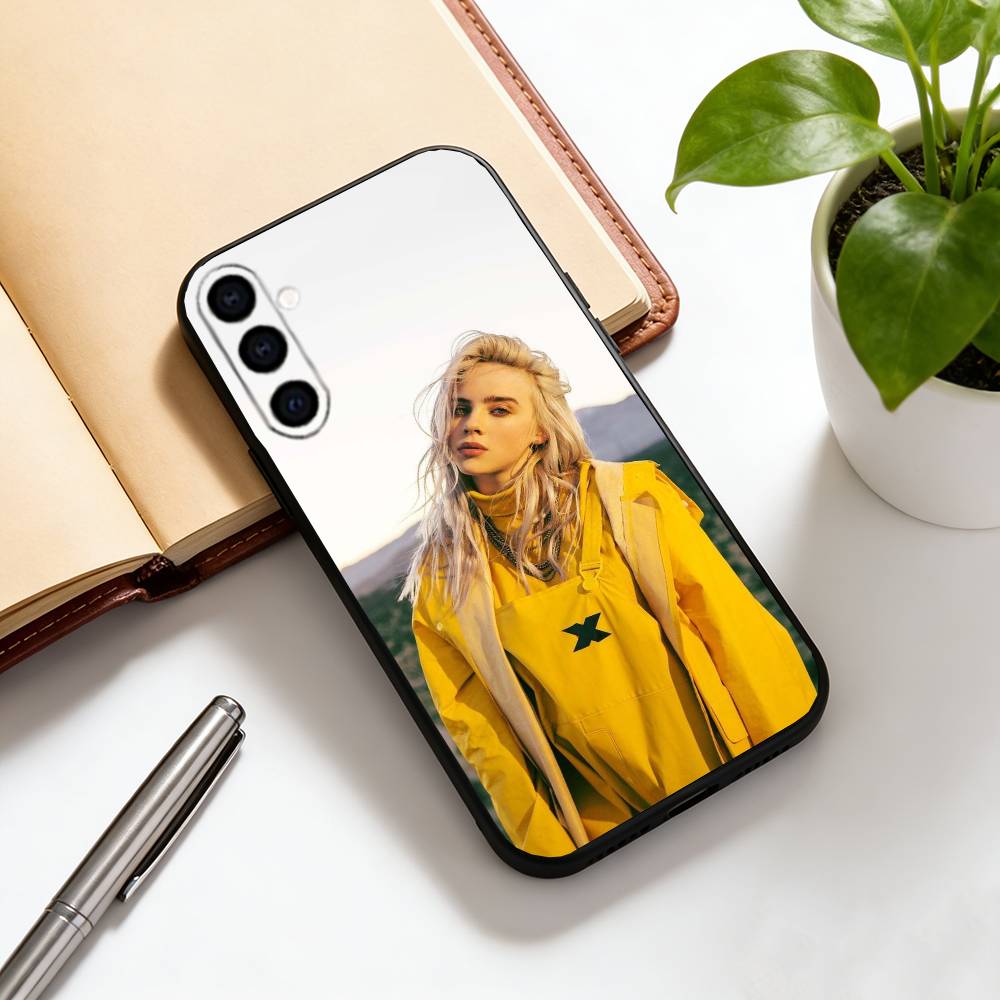 

Billie Eilish Phone Case For Samsung Galaxy A73,A72,A71,A70,A53,A52,A51,Soft Silicone Black Cover Samsung a71 5g