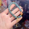 Exquisite Blue Water Jade Bracelet with Horse Charms - Versatile, Fashionable Accessory for Women