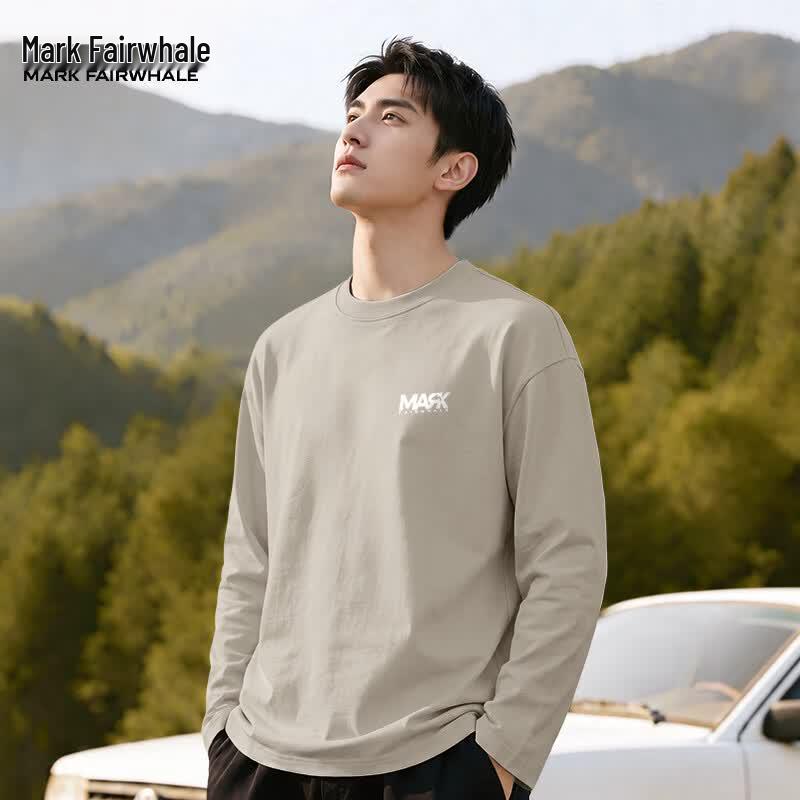 Mark Fairwhale Men's Heavyweight Cotton Long-Sleeve T-Shirt