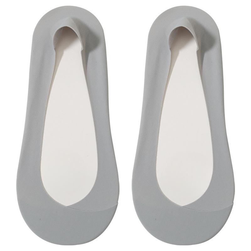 Women's Summer Thin Breathable Shallow Mouth Invisible Ice Silk Boat Socks