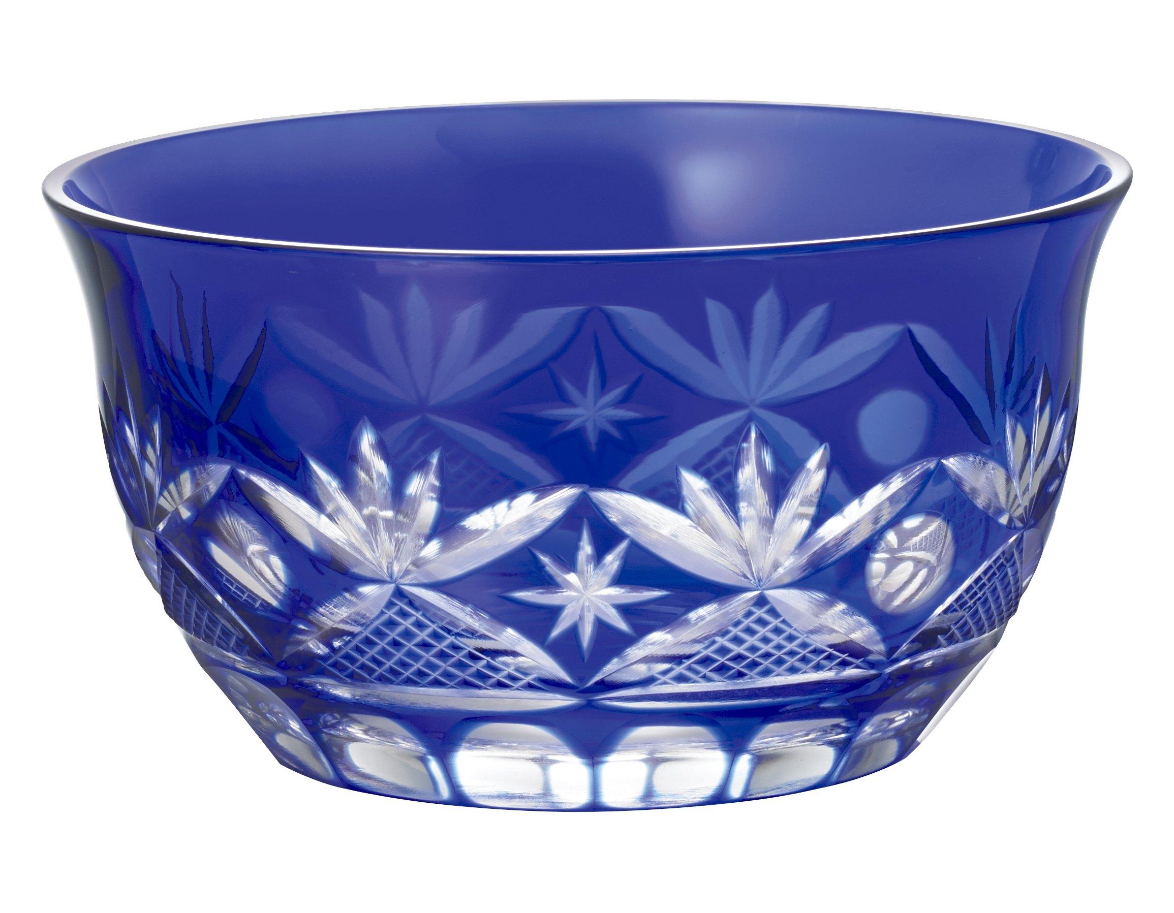 

Cut glass small bowl (gift boxed) Blue 42H118
