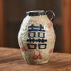 Vaso Idroponico Ceramica Decorazione da Tavolo Casa Soggiorno Composizione Floreale Orecchio Singolo Pittura a Mano Stampa Combinazione Libera