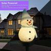LED Snowman Solar Garden Light Outdoor Ground Stake Light Solar Powered Xmas Pathway Lights For Christmas Lawn Yard Decoration